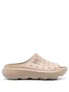 Ugg Slide It Logo-embossed Sandals In Neutrals