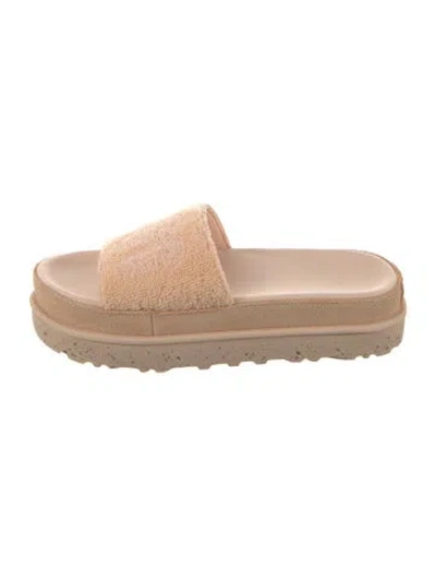 Pre-owned Ugg Slides In Neutral