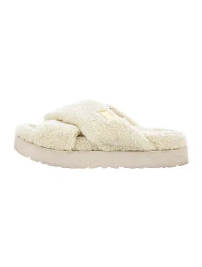 Pre-owned Ugg Slides In Yellow