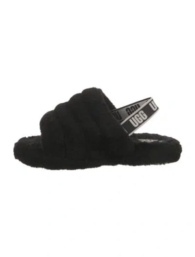 Pre-owned Ugg Slingback Sandals In Black