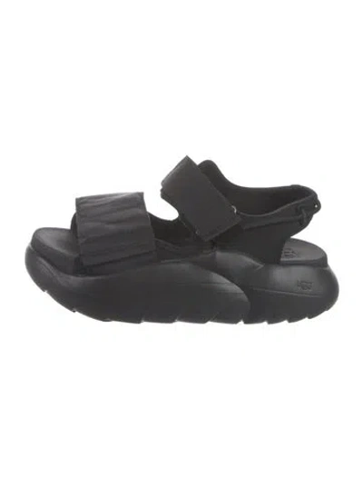 Pre-owned Ugg Slingback Sandals In Black