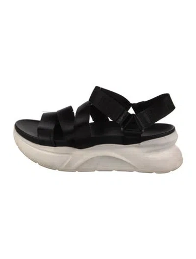 Pre-owned Ugg Slingback Sandals In Black