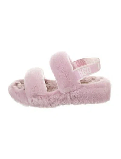 Pre-owned Ugg Slingback Sandals In Purple