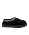 Ugg Tasman Slip-on Shearling Flat Mules In Black
