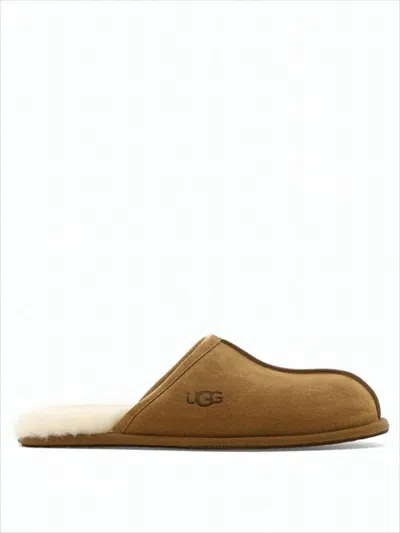 Ugg Slip-on Mules With Plush Shearling Lining In Brown