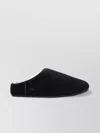 Ugg Slip On Suede Flat Sole Slippers In Black