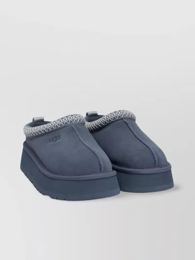 Ugg Slip-ons With Embroidered Trim And Platform Sole