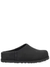 Ugg Slip-on Sabot Shoes With Rounded Toe And Matte Finish In Black