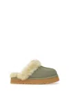 Ugg Autry Two-tone Leather Medalist Sneakers In Green