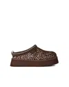 Ugg Tazz Caspian 1178430-bcdr Womens Brown Spotted Print Platform Slipper Gug121 In Multi
