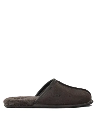 Ugg Round Toe Rubber Sole Loafers In Brown
