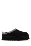 Ugg Black Suede Tazz Ii Slippers In Black