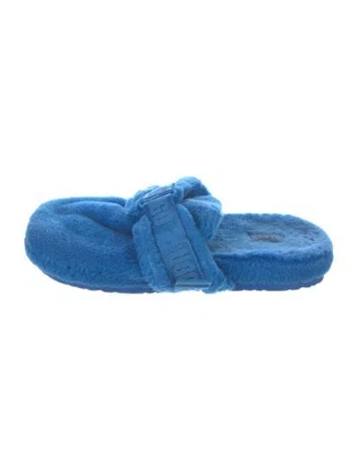 Pre-owned Ugg Slippers In Blue