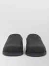 Ugg Slip-on Sabot Shoes With Rounded Toe And Matte Finish In Black