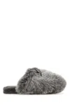 Ugg Shearling Faux Fur Scuffette House Slippers In Gray