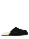 Ugg Scuff Suede Slippers In Black