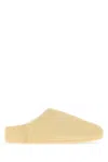 Ugg Elea Slip-on Cream Leather Slippers In Yellow