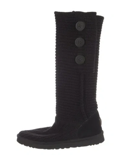 Pre-owned Ugg Slouch Boots In Black