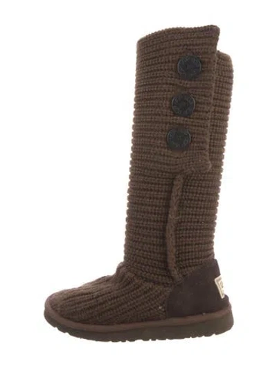 Pre-owned Ugg Slouch Boots In Brown