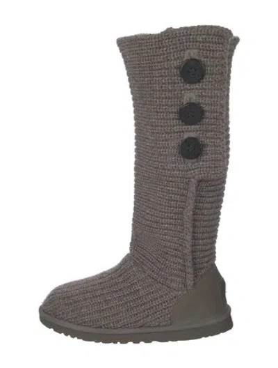 Pre-owned Ugg Slouch Boots In Grey