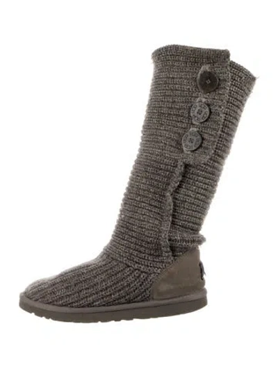 Pre-owned Ugg Slouch Boots In Grey