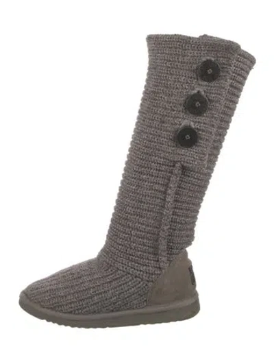 Pre-owned Ugg Slouch Boots In Grey