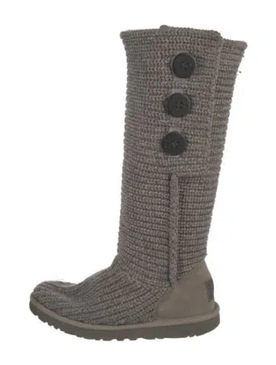 Pre-owned Ugg Slouch Boots In Grey