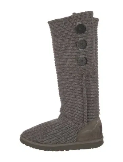 Pre-owned Ugg Slouch Boots In Grey
