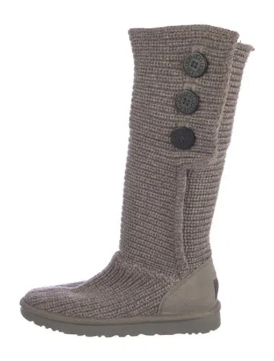Pre-owned Ugg Slouch Boots In Grey