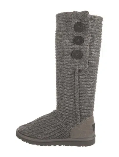 Pre-owned Ugg Slouch Boots In Grey