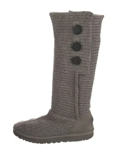 Pre-owned Ugg Slouch Boots In Grey