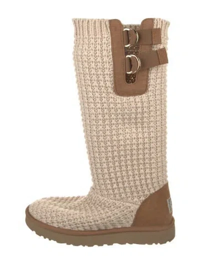 Pre-owned Ugg Slouch Boots In White