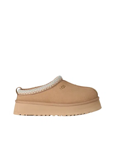Ugg Smooth Suede Slip-on With Sheepskin Lining In Animal Print