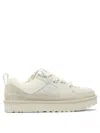 Ugg Cream-colored Suede And Mesh Sneakers In Brown