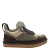 Ugg Lowmel Suede And Nylon Sneakers In Green