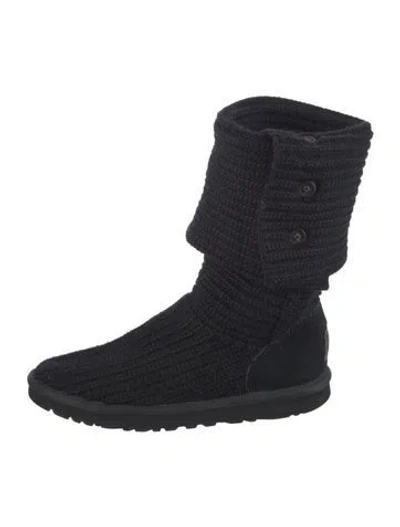 Pre-owned Ugg Sock Boots In Black