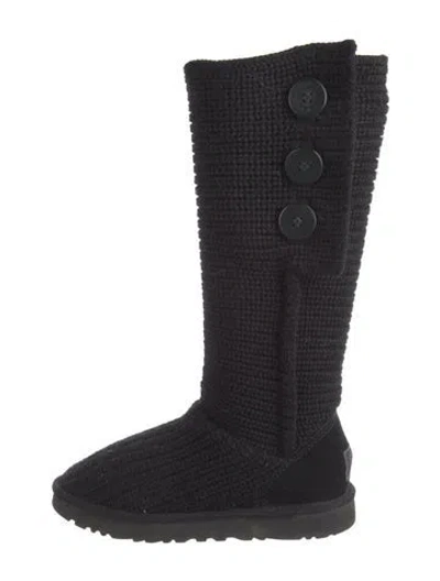 Pre-owned Ugg Sock Boots In Black