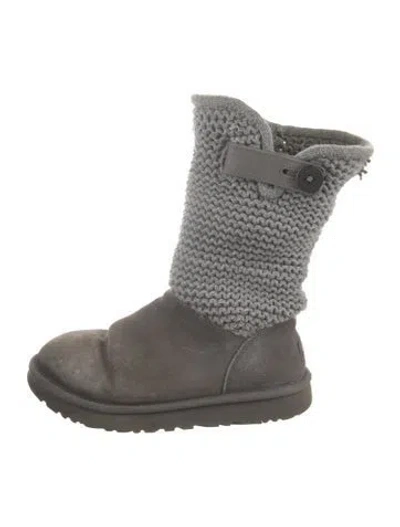 Pre-owned Ugg Sock Boots In Gray