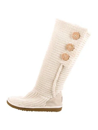 Pre-owned Ugg Sock Boots In Neutral
