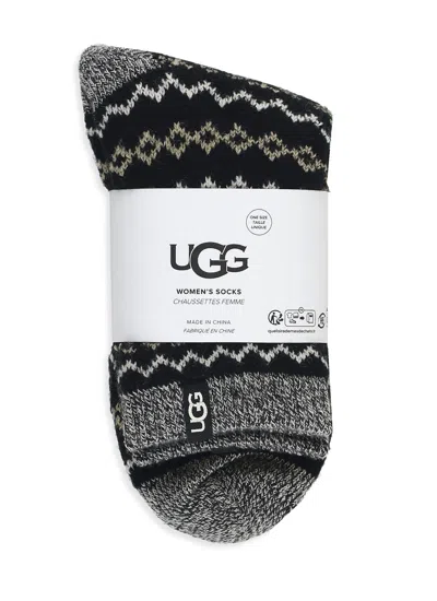 Ugg Socks With Logo In Black