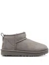 Ugg Soft Grey Calf Suede Ankle Boots In Gray