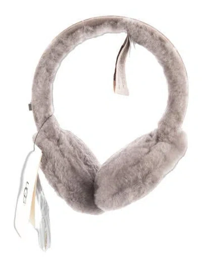 Pre-owned Ugg Soft Grey Wired Earmuffs In Gray