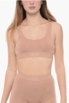 UGG SOLID COLOR GWENDOLYNN BRA WITH LOGOED BAND