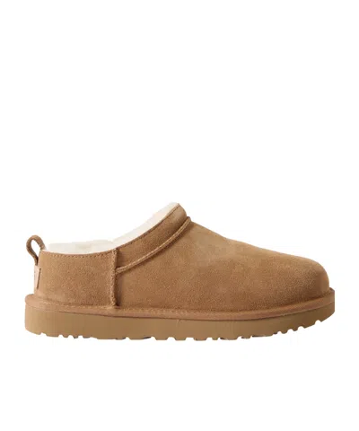 UGG SOLID COLOR SHEARLING SLIPPERS