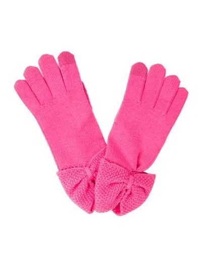 Pre-owned Ugg Solid Knit Winter Gloves W/tags In Pink