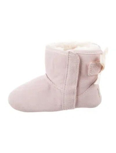 Pre-owned Ugg Babies' Solid Shearling Flat Boot In Pink
