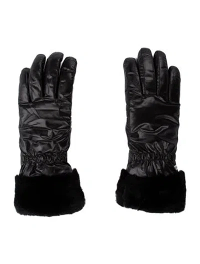 Pre-owned Ugg Solid Winter Gloves W/tags In Black