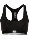 Ugg Missy Logo-underband Sports Bra In Black