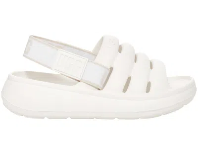 Pre-owned Ugg Sport Yeah Slide (kids) Sneakers In White