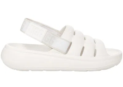 Pre-owned Ugg Sport Yeah Slide (women's) Sneakers In Bright White